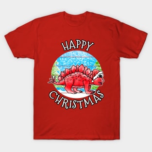 Christmas Stegosaurus Dinosaur Xmas 2022 T-Shirt